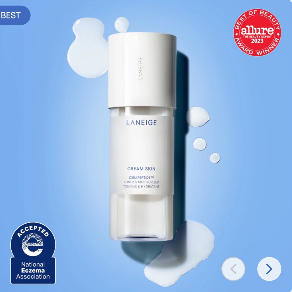 LANEIGE Cream Skin Toner & Moisturizer NWT
